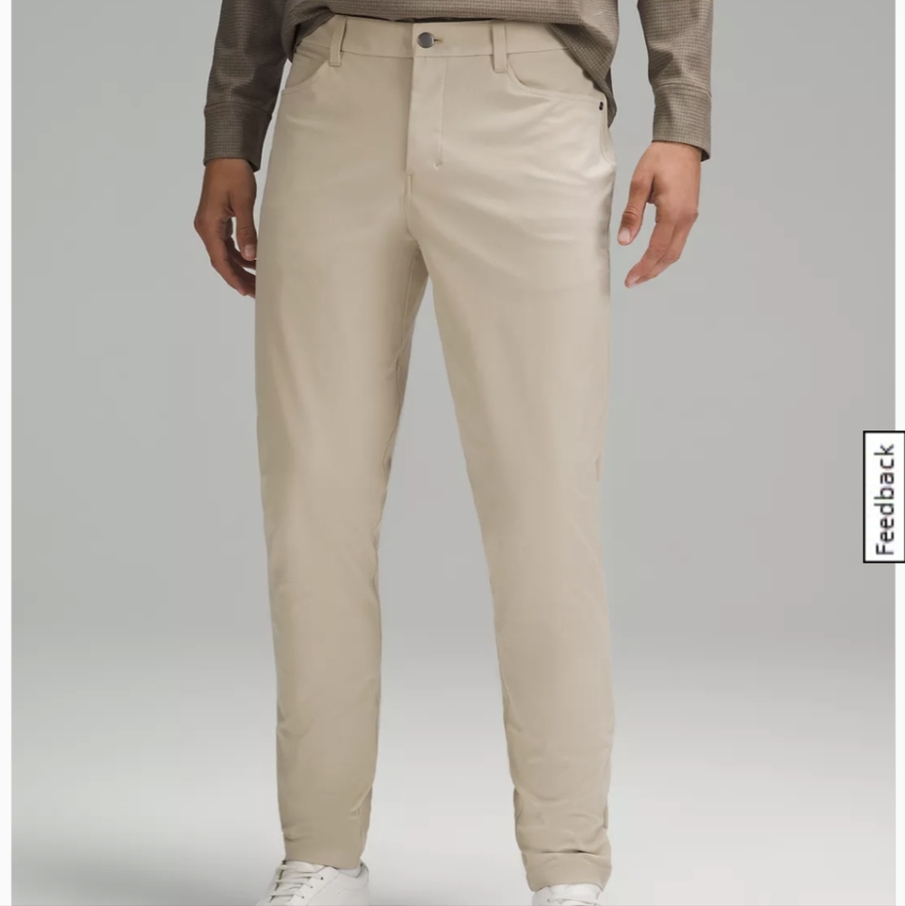 Lululemon mens ABC slim pant size 28 x 30 color trench
